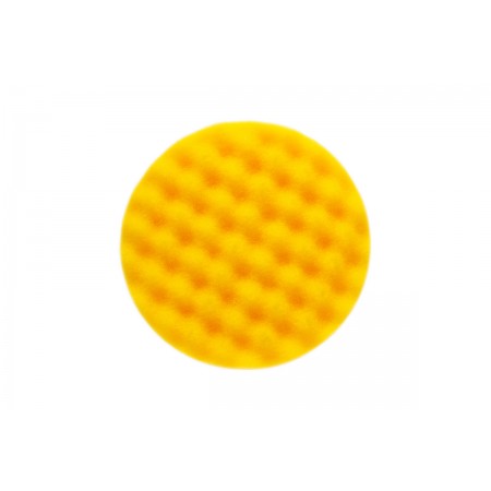 Mirka Polarshine 135 x 25mm Yellow Waffle Foam Polishing Pad